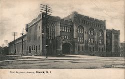 First Regiment Armory Newark, NJ Postcard Postcard Postcard