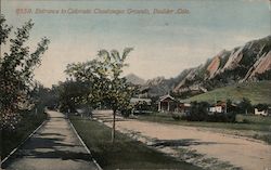 Entrance to Colorado Chautauqua Grounds Boulder, CO Postcard Postcard Postcard