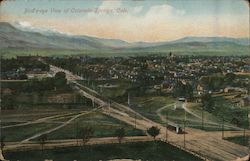 Bird's Eye View of Colorado Springs Postcard Postcard Postcard