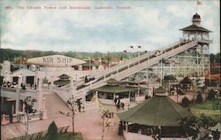 Chutes Tower and Esplanade, Lakeside Postcard