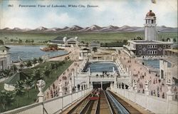 Panoramic View of Lakeside, White City Postcard