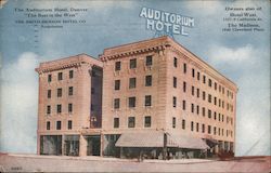 The Auditorium Hotel Postcard