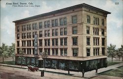 Alamo Hotel, Three Blocks From Union Depot Denver, CO Postcard Postcard Postcard