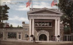 Entrance to Elitch's Gardens Postcard