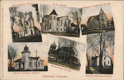 Protestant Churches Postcard