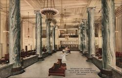 Interior of Harris Trust and Savings Bank Chicago, IL Postcard Postcard Postcard