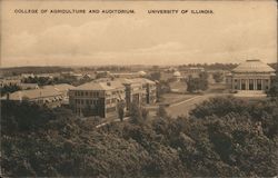 College of Agriculture and Auditorium. University of Illinois Postcard