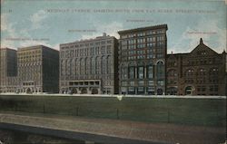 Michigan Avenue, Looking South From Van Huren Street Chicago, IL Postcard Postcard Postcard