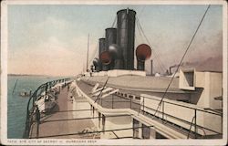 Str. City of Detroit III. Hurricane Deck Postcard