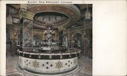 Buffet, New Brevoort Postcard