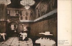 The Old English Grill Room - Brevoort Hotel Postcard