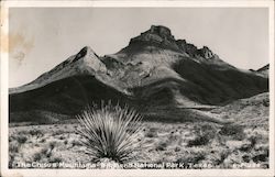 The Chisos Mountains, Big Bend National Park Texas Postcard Postcard Postcard