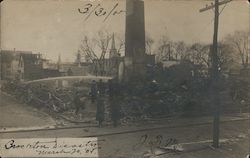 Grover Shoe Factory Disaster - March 20, 1905 - Boiler Explosion Postcard