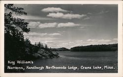 King William's Narrows, Handberg's Northwoods Lodge Postcard