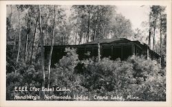 EEEE (For Ease) Cabin-Handberg's Northwoods Lodge Postcard