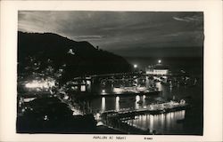 Avalon, Catalina Island, Casino at Night Postcard