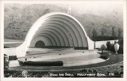 Stage and Shell Hollywood Bowl Postcard