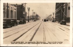 Snow and Hail Storm 1944 Postcard