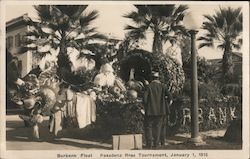 Burbank Float Pasadena, CA Postcard Postcard Postcard