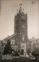 Old St. Mary'S In The Heart Of Chinatown Postcard