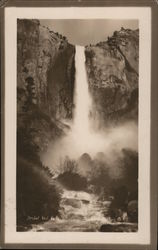 Bridal Veil Falls, Yosemite Valley Yosemite National Park, CA Postcard Postcard Postcard