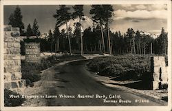 West Entrance to Lassen Volcanic National Park California Postcard Postcard Postcard