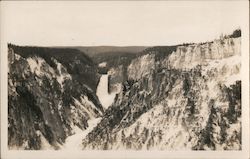 View of mountain water fall Landscapes Postcard Postcard Postcard