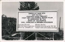 Oroville Dam Site California Postcard Postcard Postcard