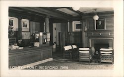 Lobby in Fort Bedford Inn Pennsylvania Postcard Postcard Postcard