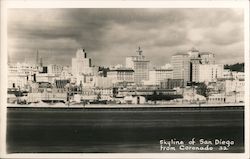 Skyline Of San Diego From Coronado 1932 California Postcard Postcard Postcard