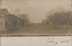 Main Street Looking West Postcard