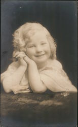 Studio Portrait of young girl Sept. 12, 1911 Postcard