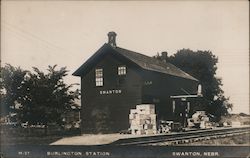 Burlington Station Swanton, NE Postcard Postcard Postcard