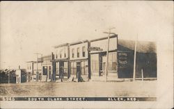 South Clark Street Allen, NE Postcard Postcard Postcard