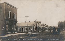 South Side Main Street Looking West Newcastle, NE Postcard Postcard Postcard