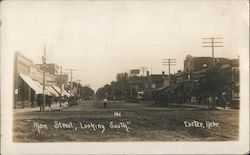 "Main Street, Looking South" Exeter, NE Postcard Postcard Postcard