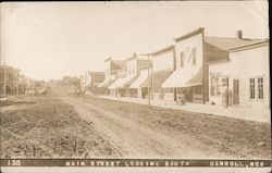 Main Street Looking South Postcard