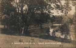 A bend in the blue near the Surprise Neb Nebraska Postcard Postcard Postcard