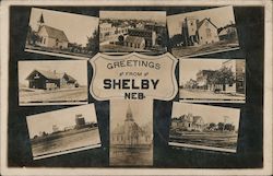 Greetings From Shelby MultiView Postcard