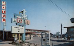 Anchor Motel - 1538 E. Center Anaheim, CA Postcard Postcard Postcard