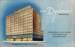 Hotel Dyckman - Minneapolis' Finest Location - Outstanding guest rooms TV in every room air conditioned Postcard