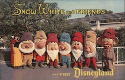 Snow White and Friends Disneyland Postcard