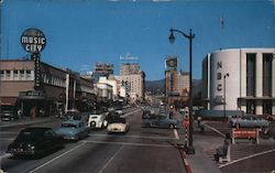 Sunset and Vine Streets Postcard