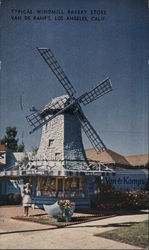 Typical Windmill Bakery Store - Van de Kamp's Postcard