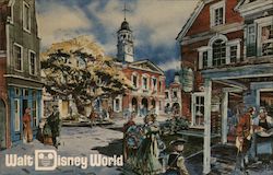 Pre-Opening Walt Disney World - Colonial America Postcard