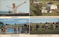 Woodward Gymnastics Camp Pennsylvania Postcard Postcard Postcard