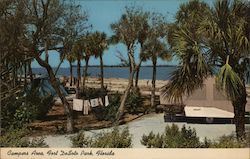 Campers Area, Fort Desoto Park, Florida Postcard