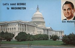 Let's Send George to Washington Postcard