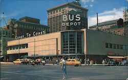 Overland Greyhound Bus Depot Omaha, NE Postcard Postcard Postcard