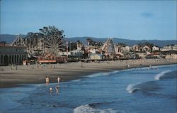 Mile Long Santa Cruz Beach California Postcard Postcard Postcard